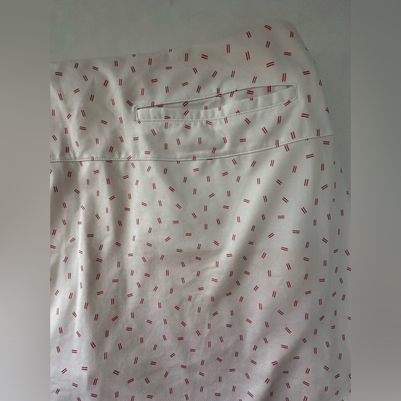 Nike Golf Skirt UV Victory Womens XL Printed Dri-FIT Orange white Shorts Skort - Picture 6 of 8